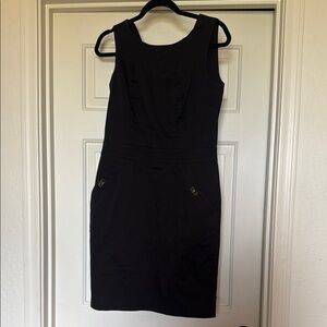 Calvin Klein Black Embellished Sheath Dress